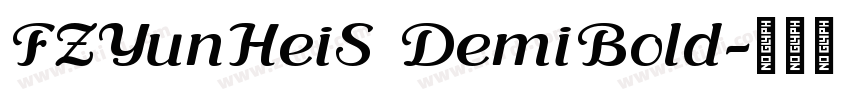 FZYunHeiS DemiBold字体转换